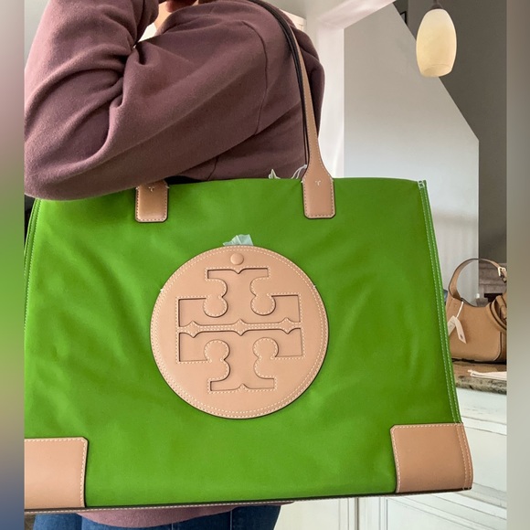 New Tory Burch ELLA TOTE WHEATGRASS - Picture 10 of 10